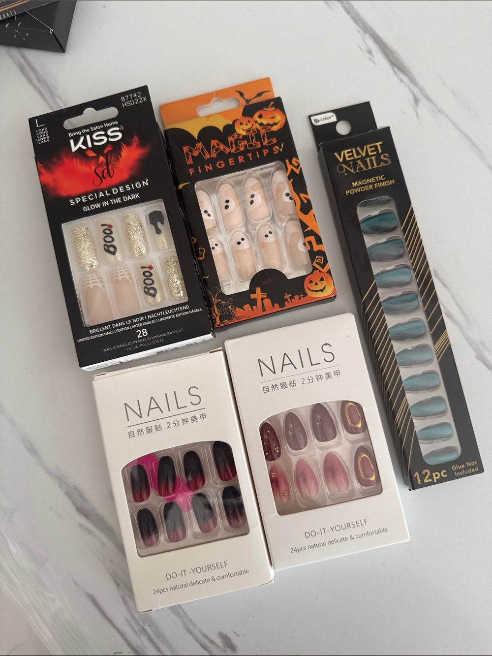 Halloween and Classic Nail Set Collection